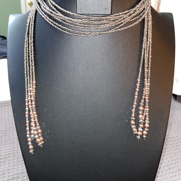Chico’s Sparkly Lariat Necklace - Picture 1 of 6
